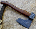 Axe Damascus Steel 16 Rose Wood Handle Axe/Hand Forged Woodsman Axe