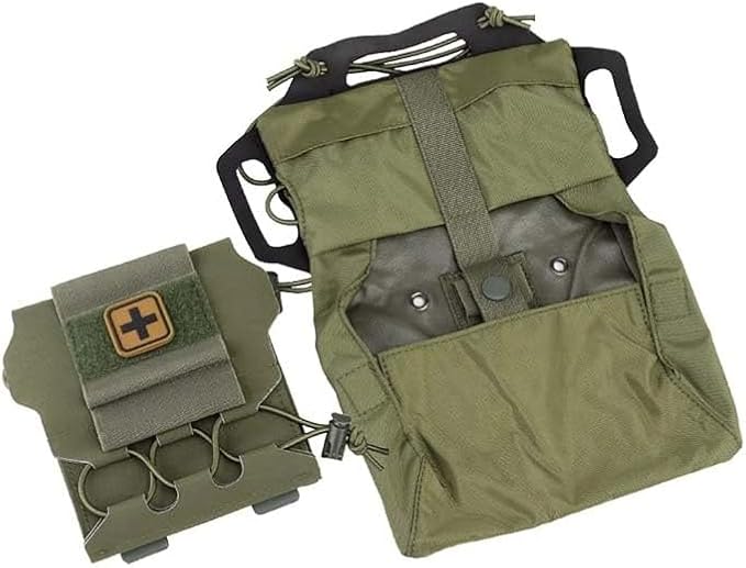 Molle Medical IFAK Pouch First Aid Kit Pack Two-Piece System Medical Roll and Carrier Supply Holder