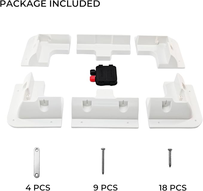Solar Panel Mounting Brackets Kit 7PCS Roof Mounts for RVs Vans Caravans Sheds &amp Boats — Screw-Fix Only Flat Roof Compatible No Adhesive or Curved Roof Use