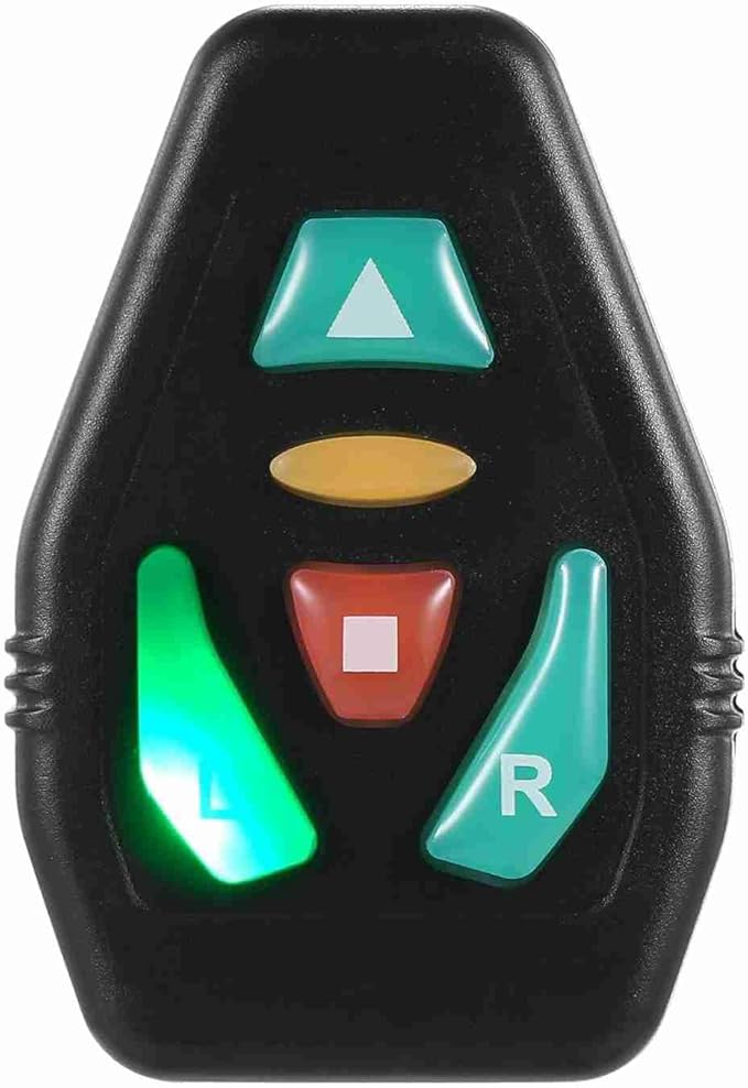 Drfeify LED Backpack Attachment ClampHolder Remote Control LED Backpack with Direction Indicator Safety Light Bag Sports Vest Wireless Controller for Cycle Running Walking Jogging (Yellow)
