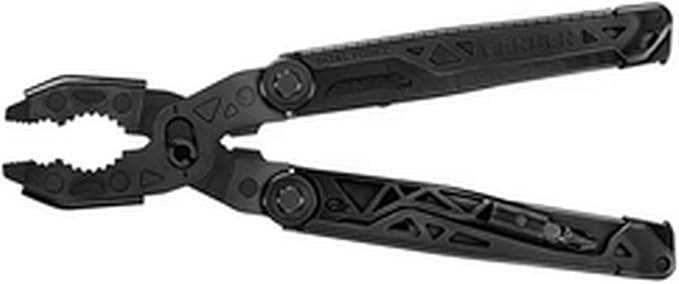 Gerber Gear Dual-Force Multitool - Heavy Duty Center Axis Driver Blunt Nose Pliers with Saw Wire Cutters Bit Storage and More - Black