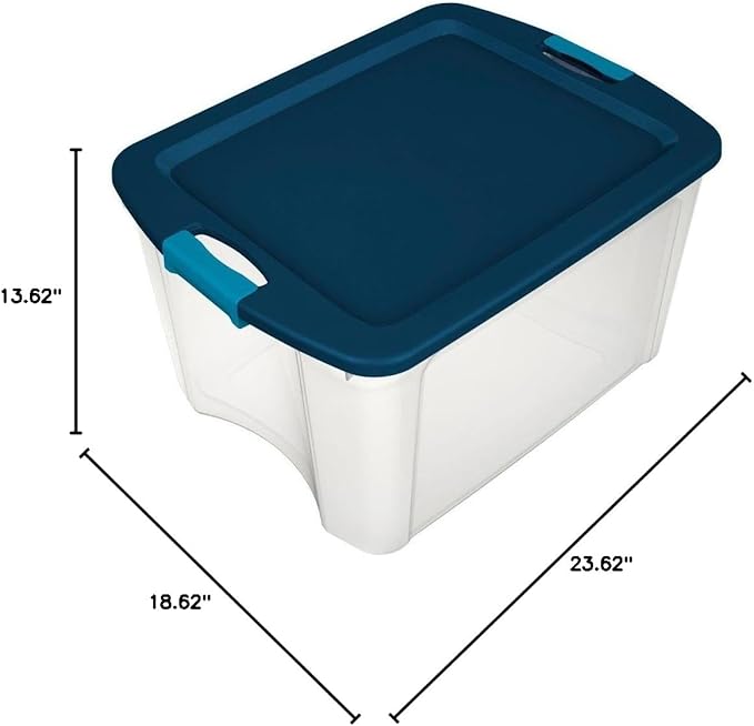 STERILITE 14469606 Tote LTCH/CRY 18 GAL6