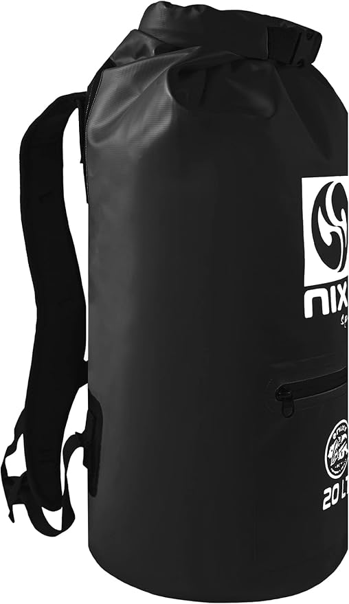 NIXY Premium 20L/30L Dry Backpack Accessory - Spacious Waterproof Storage Solution for All Your Outdoor Adventures Paddleboarding Kayaking Camping &amp More (Black 20L)