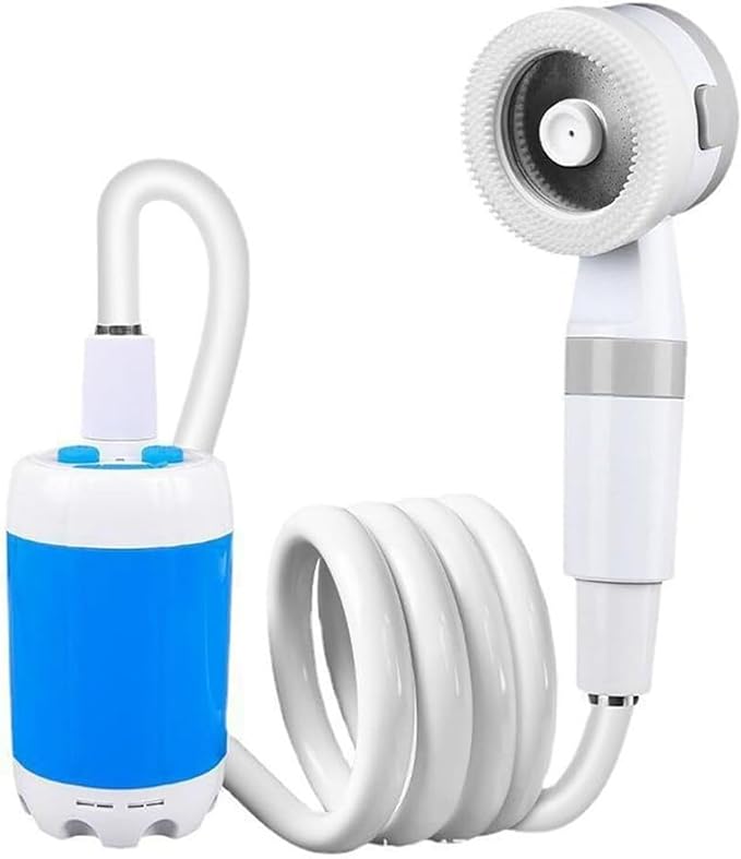 Portable Rechargeable Camping Shower Pump for Camping Hiking Travel Car Washing Pet Grooming