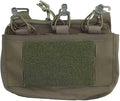 Outdoor Lightweight Multifunctional G-Hook DOPE Front Flap Double Stack Abdominal Fanny Pack Triple Magazine Insert Pouch