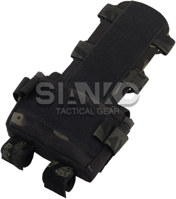 Tactical Battery Pouch Helmet Battery Pack Case Storage/Counterweight Bag Removable Elastic Pouch For FAST/MICH MK/AF Helmet (Multicam/Black)