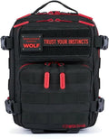 WOLFpak 9L Mini Tactical Backpack (Red Wolf) | Compact Small Everyday Carry Bag for Gym School Travel | Durable Water-Resistant Daypack with Molle System and Patch Panel