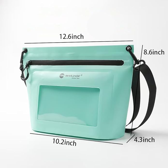 IPX7 Waterproof Bag with Touchscreen Phone PocketFloating Airtight Shoulder Bag for SwimmingRaftingCyclingHiking