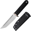 Fixed-Blade Knife with 14C28N Steel 5.03-Inch Blade &amp Kydex Sheath – The Ideal Choice for Outdoor Knives &amp Tools in Camping Fishing &amp Hiking Gear. (Black Blade)