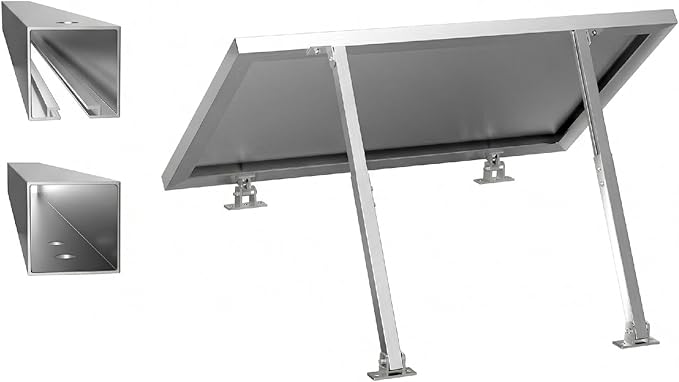 Newpowa Adjustable Solar Panel Tilt Mount Brackets 15-30 Degree Tilt Fits Most Standard Panels for RV Roof Off-Grid Universal 2-Pack (14 to 28 inches)