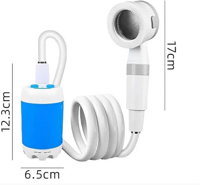 Portable Shower for Camping – Rechargeable Outdoor Shower Pump with Hose Digital Display for Travel Hiking Car &amp Pet Cleaning