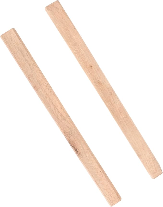Mikikit 2pcs Wooden Ax Handle Replacement for Broad Axe Bushcraft Tools Bushcraft Axe Garden Tool