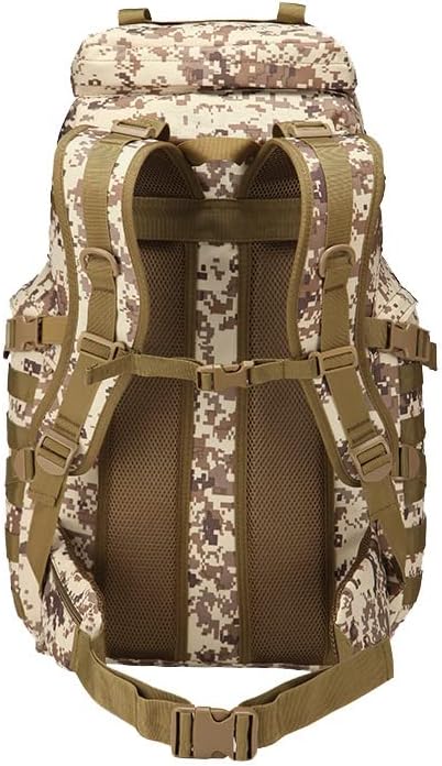 YABOO Tactical Combat Camouflage Bag Outdoor Sports Pack Hiking Rucksack Knapsack Molle 50L Backpack