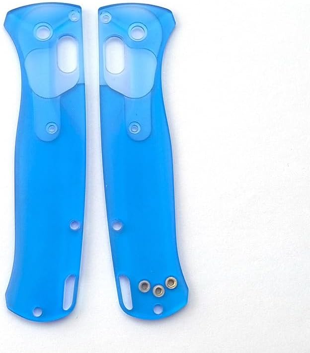 1Pair Acrylic Scales Fits for Bugout 535 CNC Handle Patch Blank DIY Replacement in Blue