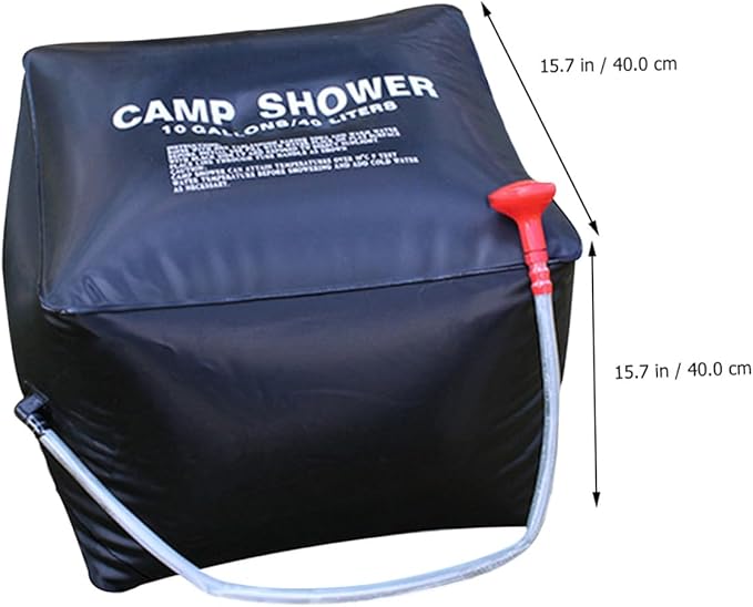 Abaodam Portable Solar Shower Bag for Camping Outdoor Shower Waterproof Design 20L Capacity for Travel and Hiking