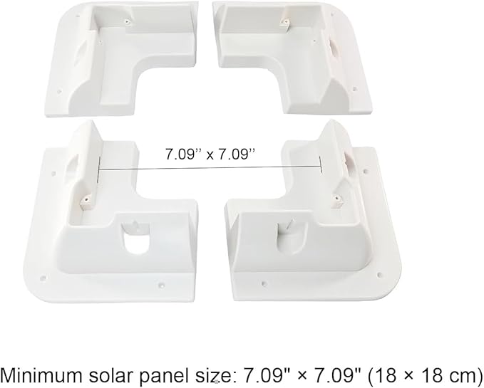 Solar Panel Mounting Brackets Kit 7PCS Roof Mounts for RVs Vans Caravans Sheds &amp Boats — Screw-Fix Only Flat Roof Compatible No Adhesive or Curved Roof Use