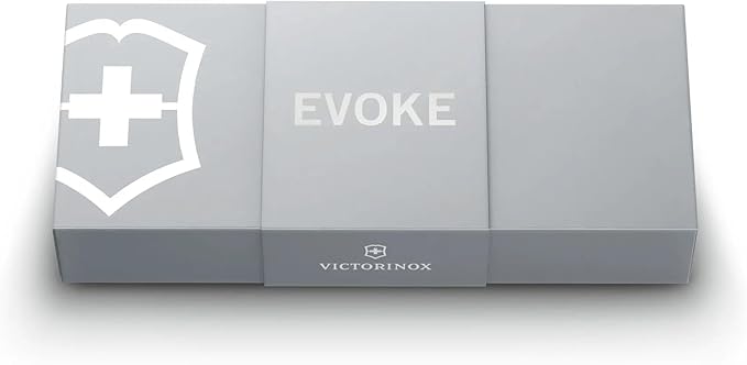 Victorinox Evoke Swiss Army Knife Featuring a Foldable Blade with Thumb Stud and Lockback Mechanism