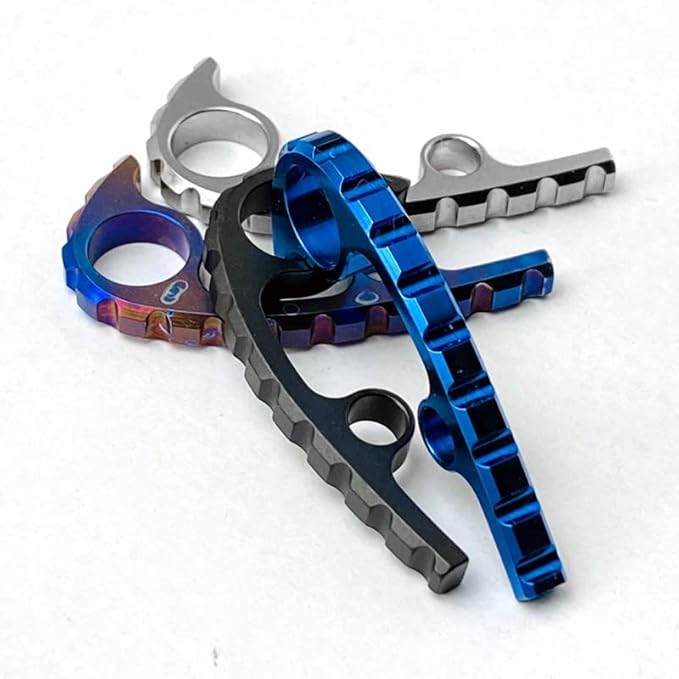 1PC Custom Titanium Back Spacer Fits for Para3 Premium CNC Spine Spacer DIY Replacement Accessory(Burst)