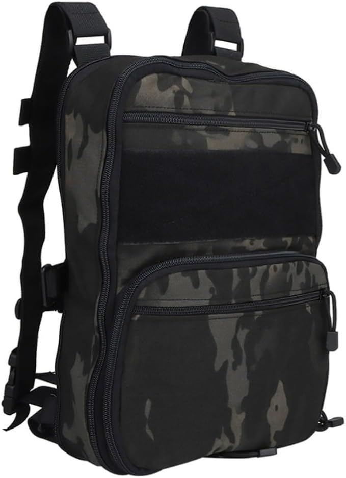 ACEXIER Flatpack D3 Tactical Backpack Hydration Carrier Molle Pouch Airsoft Military Gear Multipurpose Vest Assault Softback Travel Bag (BCP)