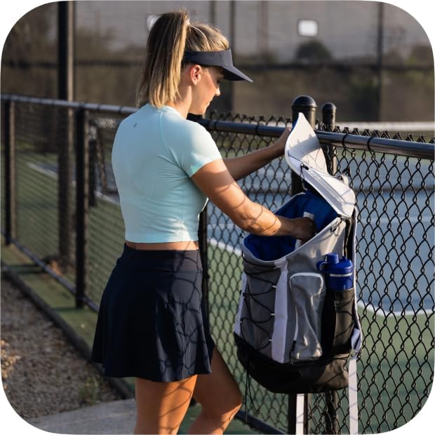TP Titan Pickleball Backpack - Large 56L Bag for Players Fits 6 Paddles Ventilated Shoe Pocket Multiple Compartments Durable &amp Lightweight