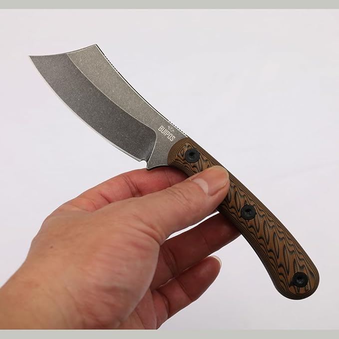 3.3 Inch DC53 Fixed Blade Outdoor Camping Straight Knife with Kydex Sheath Gift for Men (Yellow handle black blade)