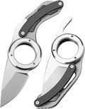 XTL Mini EDC Folding Utility Knife with 5Cr15 Steel Blade and Loop G10 Handle Compact Pocket Knife for EDC Outdoor Camping Hiking Christmas Stocking Gift for Men Women (1)