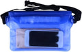 Waterproof Dry Bag Waterproof Swimming Diving Bag PVC Beach Drifting Diving Waist Pack Shoulder Bag Underwater Mobile Phone Case Outdoor Dry Bag for SwimmingBoating(Blue)
