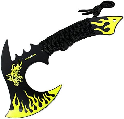 HUNT-DOWN 11 Dragon Fire Axe Hunting Camping Survival Steel Hatchet with Sheath