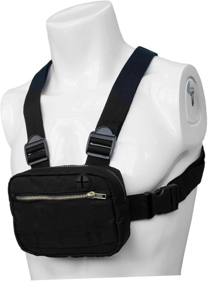 Small Sling Bag Chest Pack Vest Bag Front Pouch for Cell Phones Fashion Vest for Women Outdoor Accessory