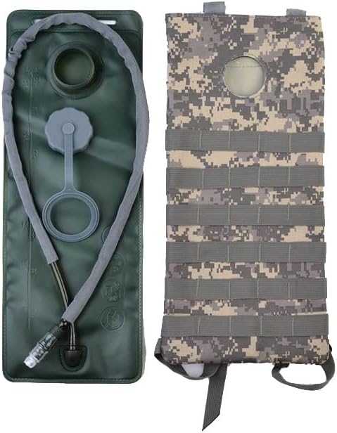 Tactical Molle Hydration Pack Hiking Water Pouch Bag Outdoor Sports Camouflage Combat Gear