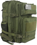 45L Military Tactical Backpacks Molle Army Assault Pack Bug Out Bag Hiking Treeking Rucksack Large Capacity Backpack Backpack(Green)