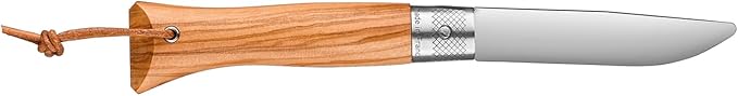 OPINEL NEO6 Folding Non-Locking Pocket Knife OPIFLEX Intuitive Design EDC Folder Wood Handles 2.75 in. Blade (Olive)