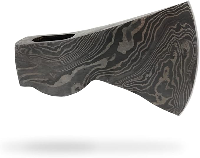 Handmade Damascus Steel Axe – Premium Chopping Hatchet for Camping Wood Splitting &amp Kindling – Outdoor Survival Tool &amp Sharp Blade