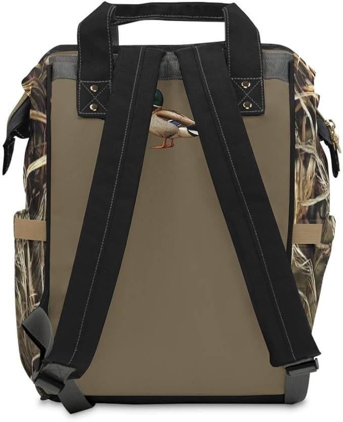 Marsh Camo Backpack/Mallard Duck Camo Diaper bag/Waterfowl Camo Travel bag