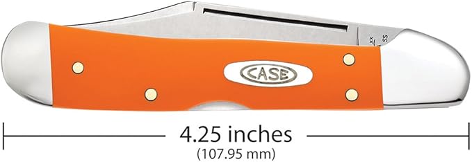 Case XX WR Pocket Knife ORANGE SYNTHETIC COPPERLOCK ItemNumber 80508 - (41549L SS) Length Closed: 4 1/4 Inches
