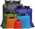 Multifunctional Waterproof Dry Sacks Set Lightweight and Durable for Outdoor Activities like Rafting Boating and Camping (Multicolor)