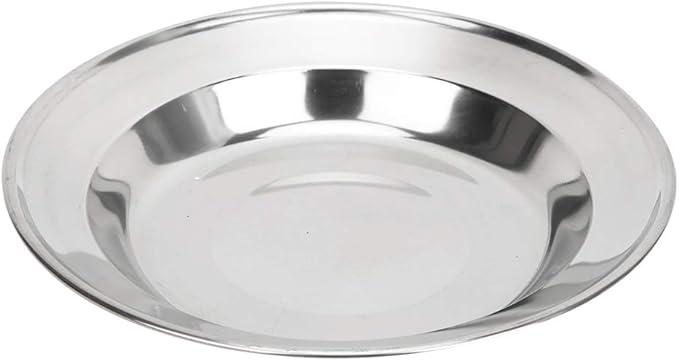 Stainless Steel Camping Dinnerware SetInclude Plate Bowl Cup Fork Spoon KnifePortable Single Person Cookware for Camping Picnic Hiking
