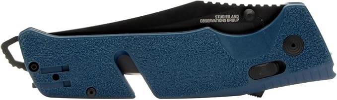 SOG Trident at Ambidextrous Professional Partially Serrated Folding Knives | Heat-Treated CRYO D2 Stainless Steel Blade