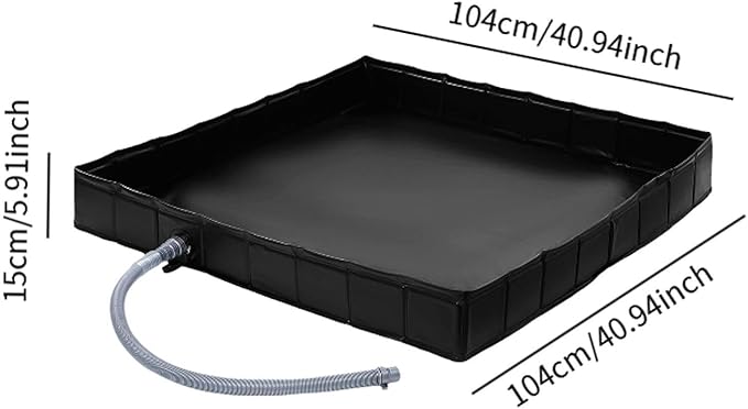 Foldable Shower Base with Drain Keep Feet Clean