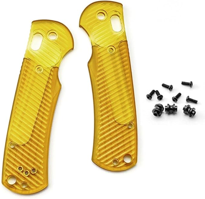 1 Pair Ultem Scales Handle Fits for Benchmade Griptilian 550 551 PEI Handle Patch with 3 Sets Screws