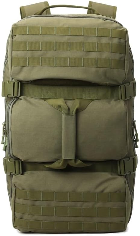 36-55L Tactical Military Backpack Gear Sport Outdoor Assault Pack Rucksack Bag MOLLE Duffel for Hunting Camping(Green)