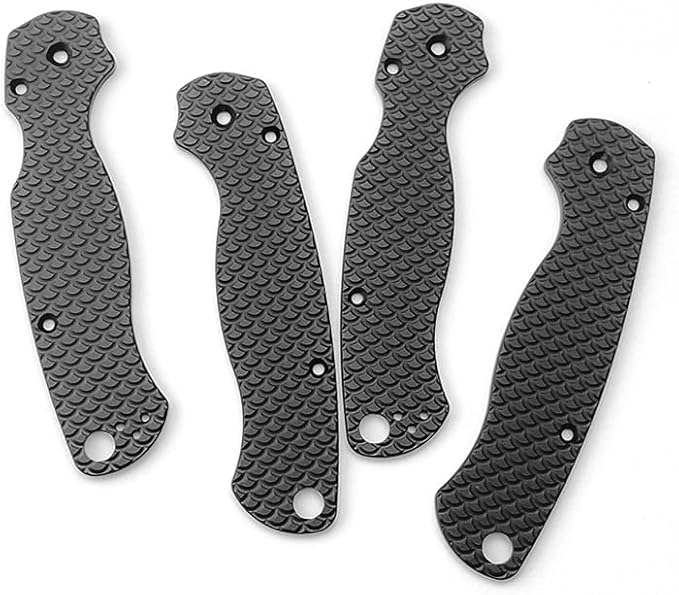 1 Pair CNC Anodized Aluminum Alloy Scales Replacement Fits for C81 Paramilitary 2(Gray)