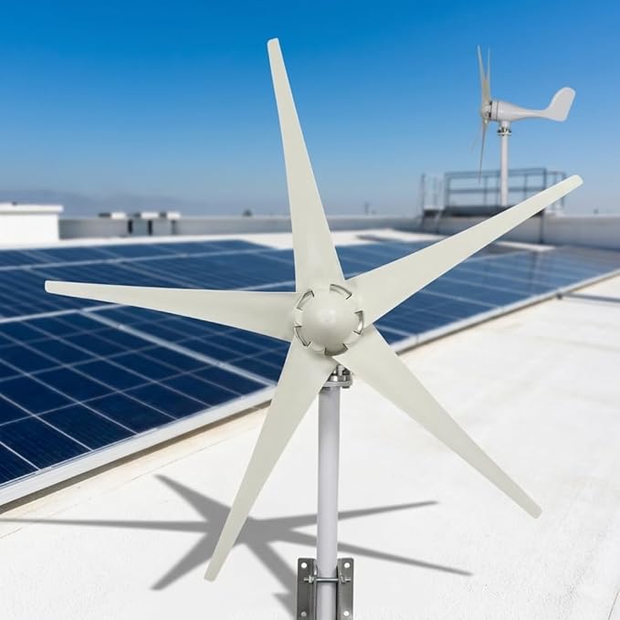 Wind Turbine Generator Kit 1200W 5 Blade Wind Generators for Home 12V 800RPM Power Kit with Controller Windmill Generator for Solar&ampWind System