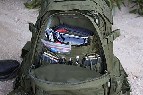 LA Police Gear LAPG Operator Tactical Backpack Adjustable Outdoor Operation Backpack with MOLLE System Hiking Knapsack - OD Green