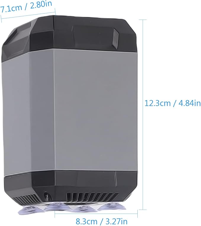 Irfora Portable Outdoor Shower USB Rechargeable Digital Display Camping Shower 5400mAh Battery Travel Kit for Hiking Traveling (Grey)