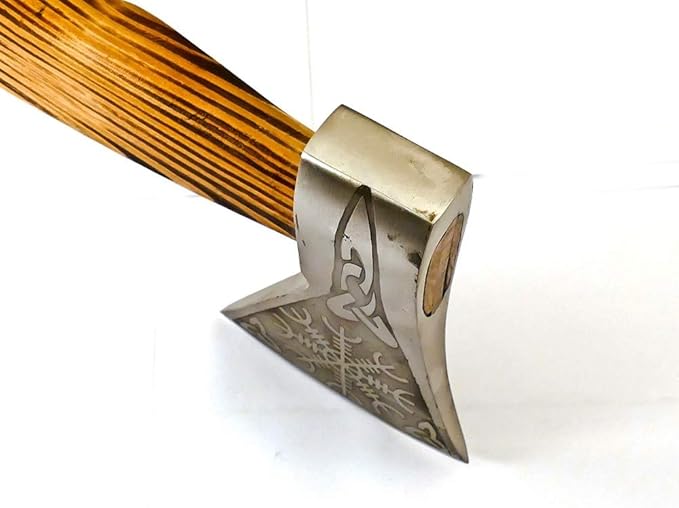 Custom Handmade Stainless Steel Viking Axe with Gorgeous and Solid Wood Handle (EX-1109)