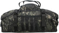 Faircost35L Tactical Travel Backpack Military MOLLE Duffel Bag Army Outdoor Waterproof Sports Luggage Hiking Gym Bag (BLACK CAMO)