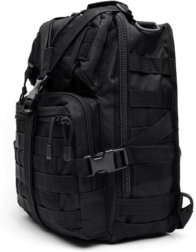 Men's Tactical Sling Bag Small Sling Backpack Military Rover Shoulder Bag Molle Assault Range Bag Camping Hunting