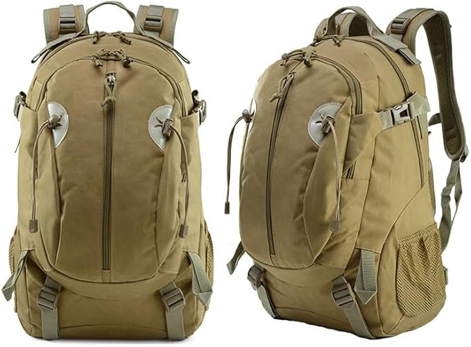 30LTactical Men Backpacks Military Backpack Rucksack Waterproof Outdoor Hiking Camping Hunting Bag (KHAKI)