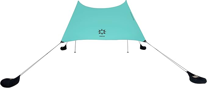Neso Grande Portable Beach Tent Sun Shelter - Lightweight Beach Shade Canopy - Easy Setup for Family Outings - Patented Reinforced Corners - UPF 50+ Sun Protection